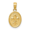 Gold Polished Flue de lis Pendants