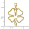 Gold Polished Clover Pendants