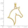 Gold Polished Horse Pendants