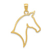 Gold Polished Horse Pendants