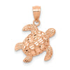 Gold Polished Turtle Pendants