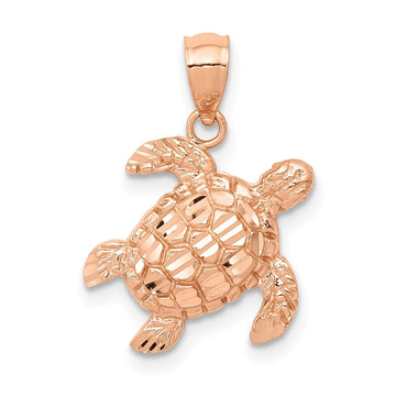 Gold Polished Turtle Pendants