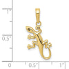 Gold Polished Reptile Pendants