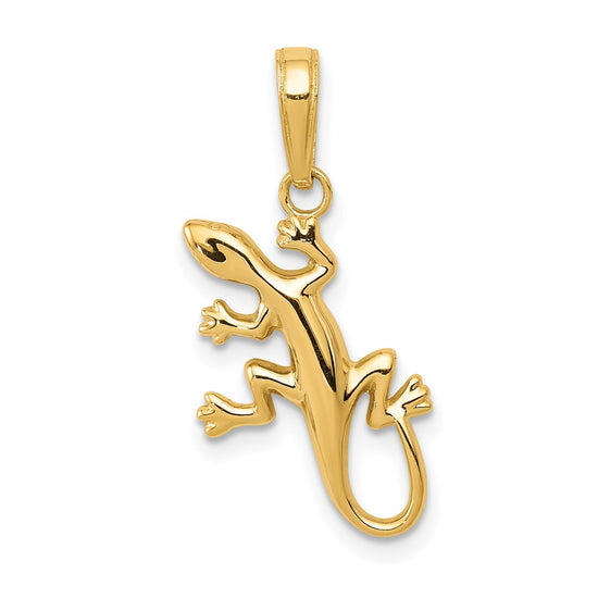 Gold Polished Reptile Pendants