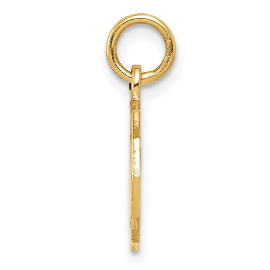 10k Baptism Spanish Recuerdo Del Bautismo on Back Charm