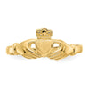 Gold Polished Claddagh Rings