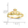 Gold Polished Claddagh Rings