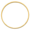 10k 3mm Polished Square Tube Slip-on Bangle