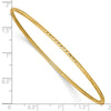 10k 2mm Diamond-cut Tube Slip-on Bangle