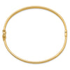 Gold Polished Flat Hinged Bangles