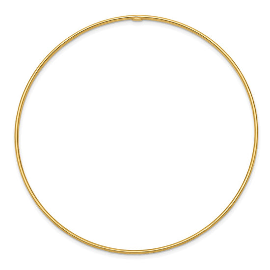 Gold Diamond-cut Slip-on Bangles