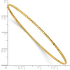 Gold Diamond-cut Slip-on Bangles