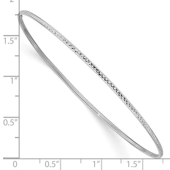 Gold Diamond-cut Slip-on Bangles