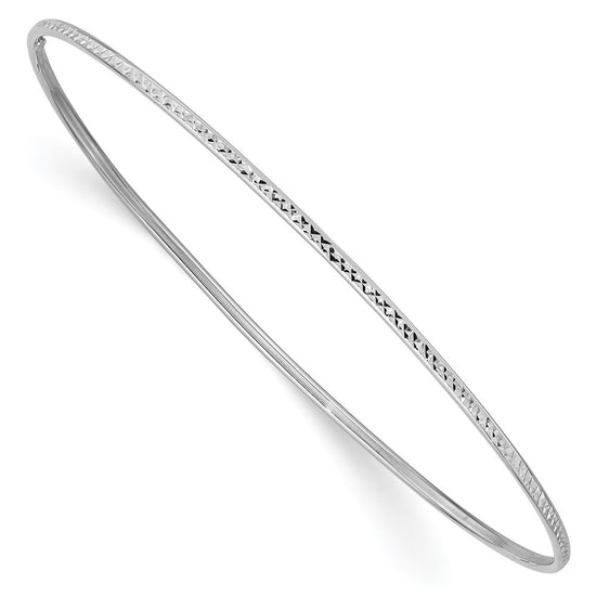 Gold Diamond-cut Slip-on Bangles
