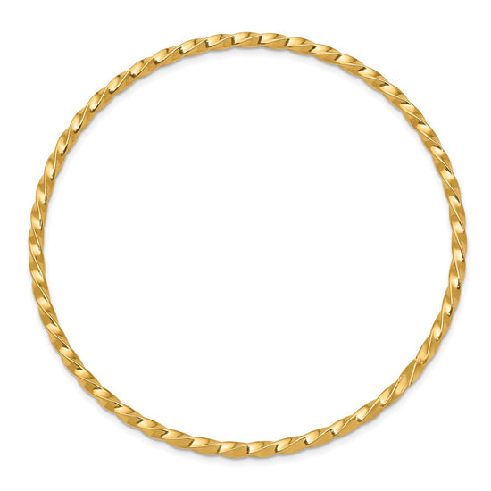 Gold Twisted Slip-on Bangles