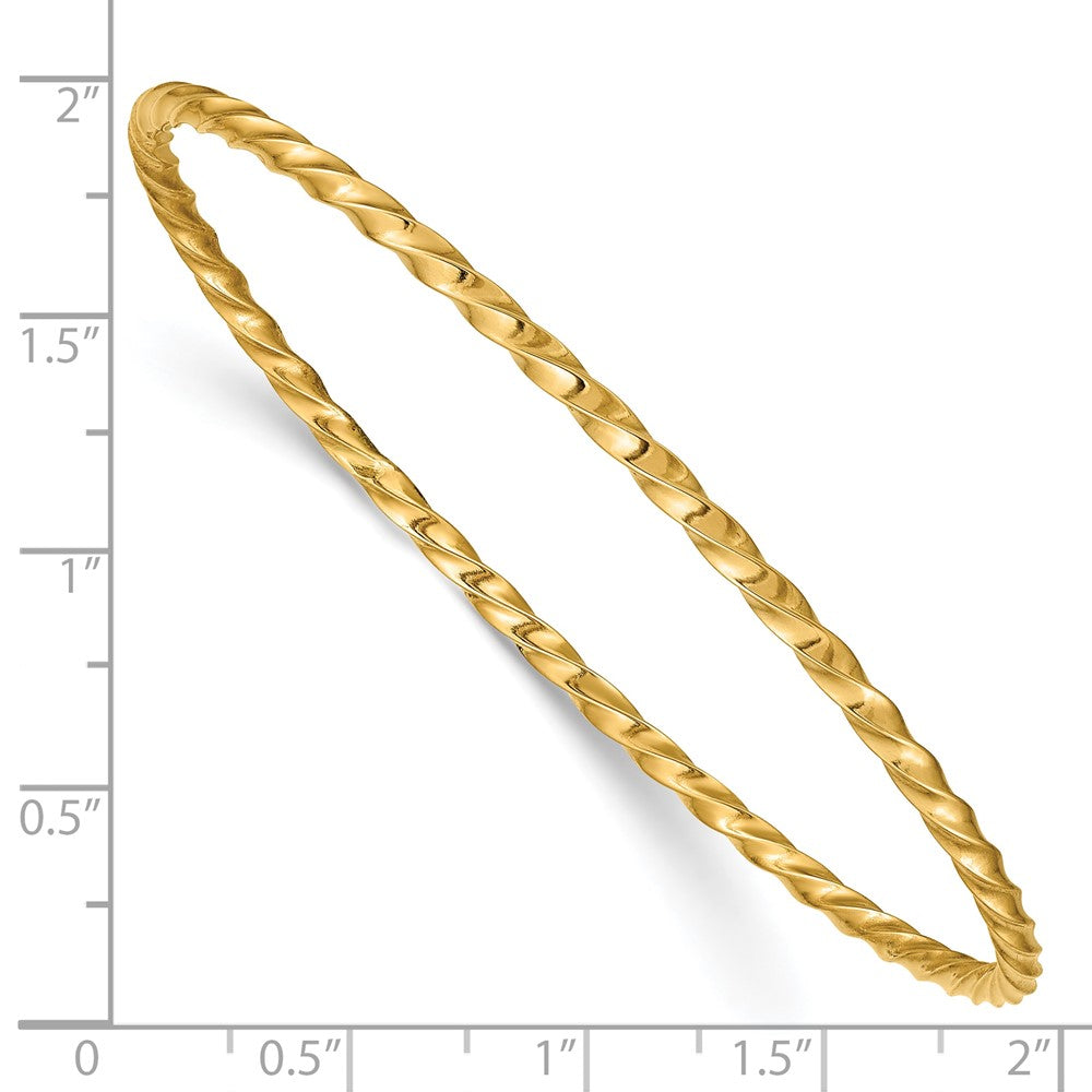 Gold Twisted Slip-on Bangles