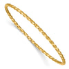 Gold Twisted Slip-on Bangles
