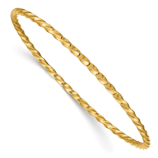 Gold Twisted Slip-on Bangles