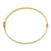 Gold Polished Flat Hinged Bangles