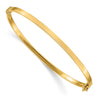 Gold Polished Flat Hinged Bangles