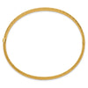 10k 3/16 Textured Hinged Bangle