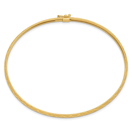 Gold Textured Slip-on Bangles
