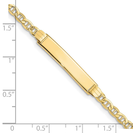 Semi-solid Anchor Link ID Bracelets