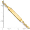 Semi-solid Anchor Link ID Bracelets