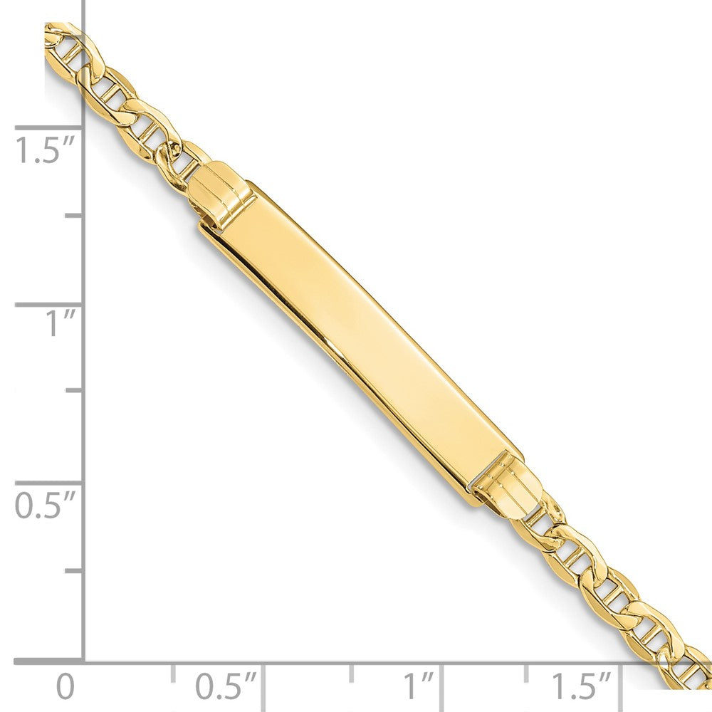 Semi-solid Anchor Link ID Bracelets