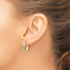 Gold Diamond Fascination Hoop Earrings