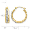 Gold Diamond Fascination Hoop Earrings