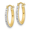 Gold Diamond Fascination Hoop Earrings