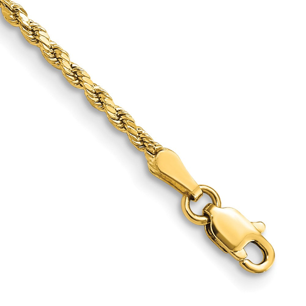 Gold (10K & 14K) Semi-Solid Diamond-Cut Rope Chains