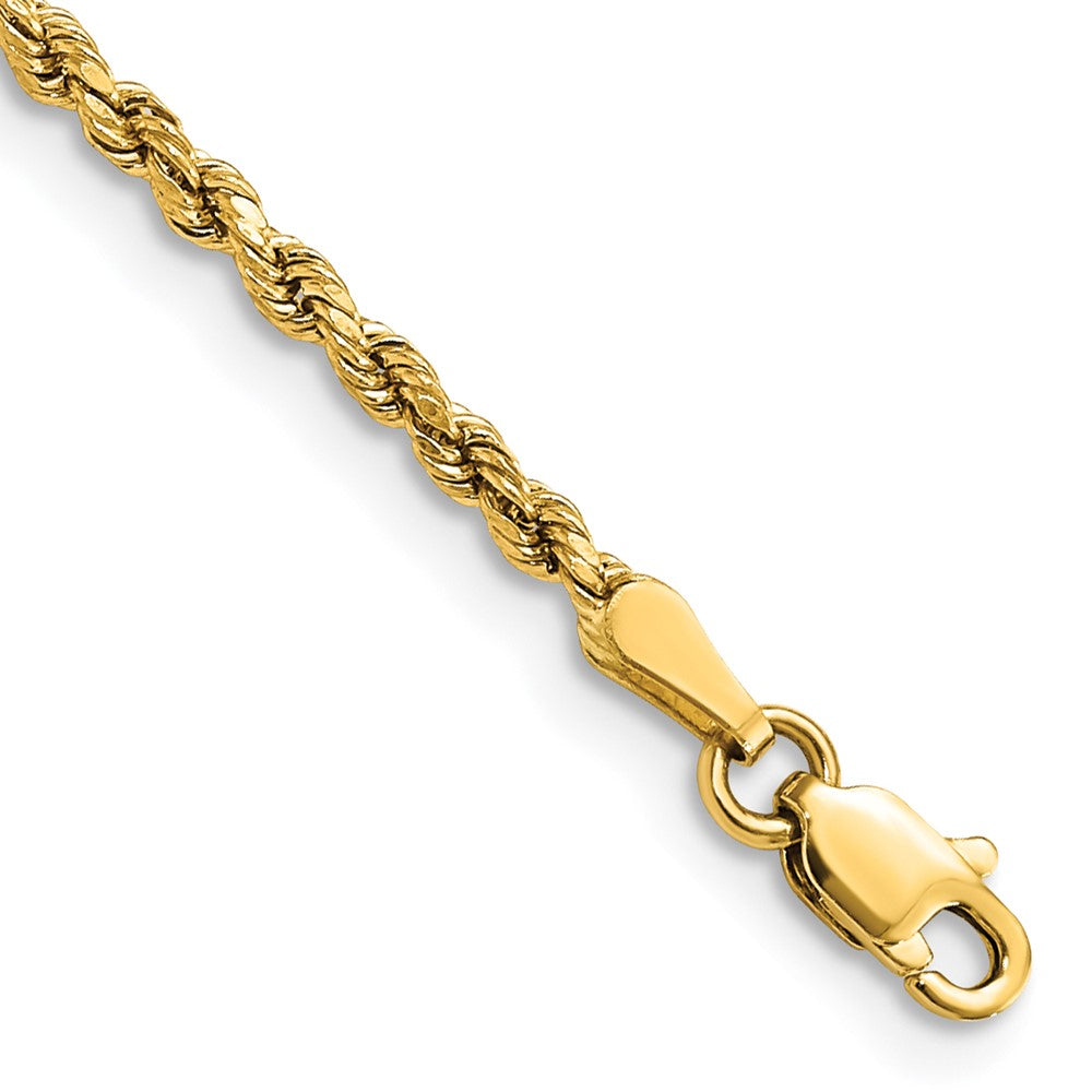 Gold (10K & 14K) Semi-Solid Diamond-Cut Rope Chains