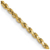 Gold (10K & 14K) Semi-Solid Diamond-Cut Rope Chains