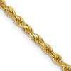 Gold (10K & 14K) Semi-Solid Diamond-Cut Rope Chains