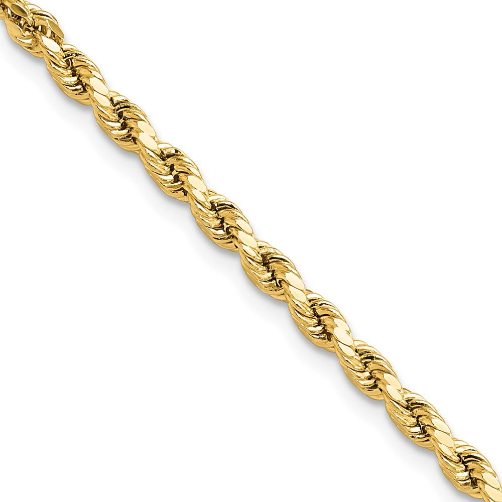 Gold (10K & 14K) Semi-Solid Diamond-Cut Rope Chains