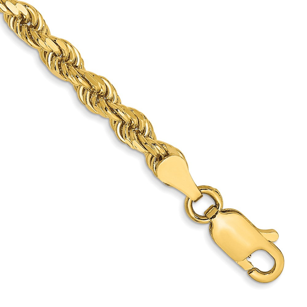 Gold (10K & 14K) Semi-Solid Diamond-Cut Rope Chains
