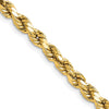 Gold (10K & 14K) Semi-Solid Diamond-Cut Rope Chains