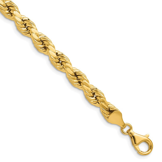 Gold (10K & 14K) Semi-Solid Diamond-Cut Rope Chains