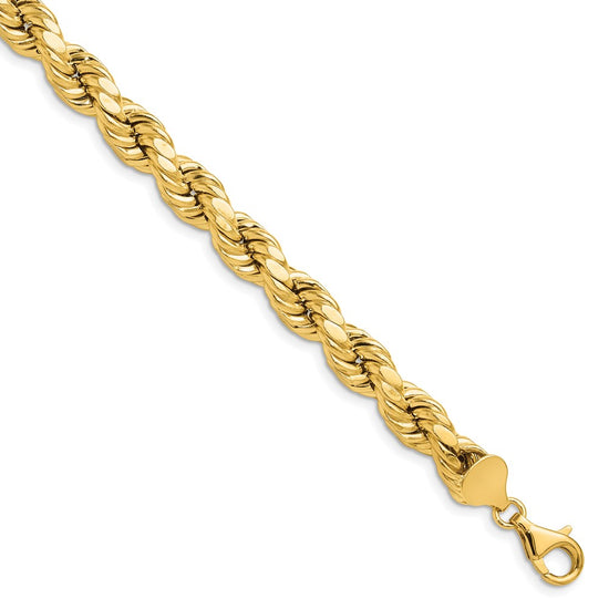 Gold (10K & 14K) Semi-Solid Diamond-Cut Rope Chains