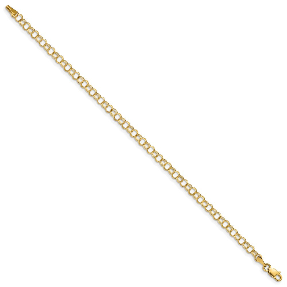 Gold Double Link Charm Bracelets