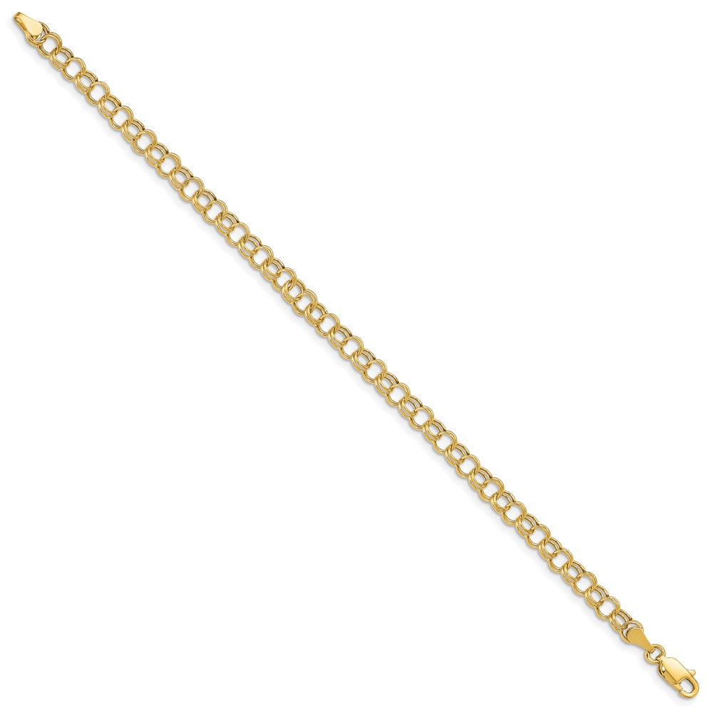 Gold Double Link Charm Bracelets