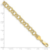 10k 6mm Hollow Double Link 7 inch Charm Bracelet