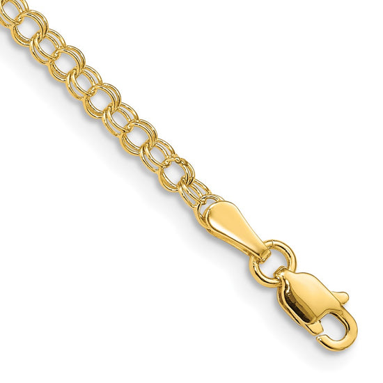 Gold Double Link Charm Bracelets