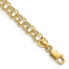 Gold Heavy Double Link Charm Bracelets