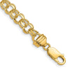Gold Heavy Double Link Charm Bracelets