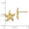 Gold Starfish Post Earrings