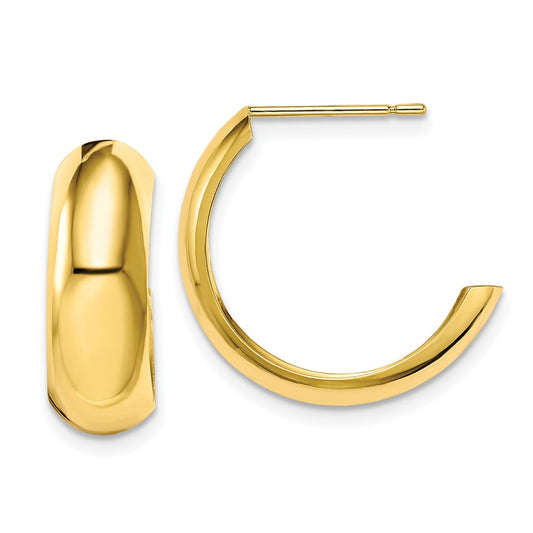 J-Hoop Earrings