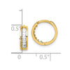 Gold CZ Hoop Earrings